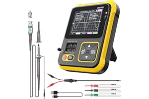 Mivofun DSO-TC2 2 in 1 Handheld Digital Oscilloscope LCR Transistor Tester DIY Detection Kit, PWM Signal Generator, with Integrated Hidden Stand, P6100 Probe