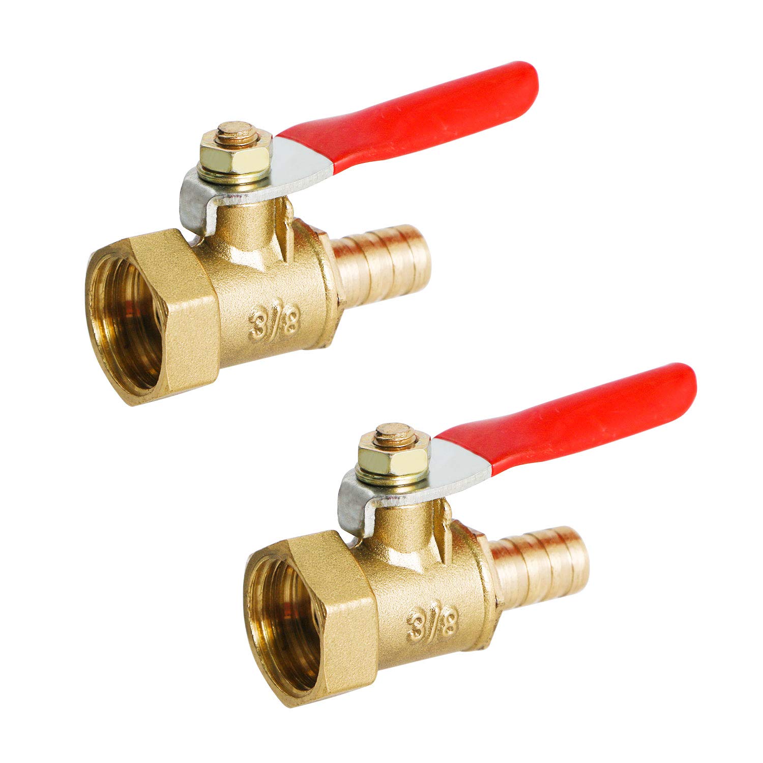 Aopin Ball Valve Brass G 3/8" Female x 8mm