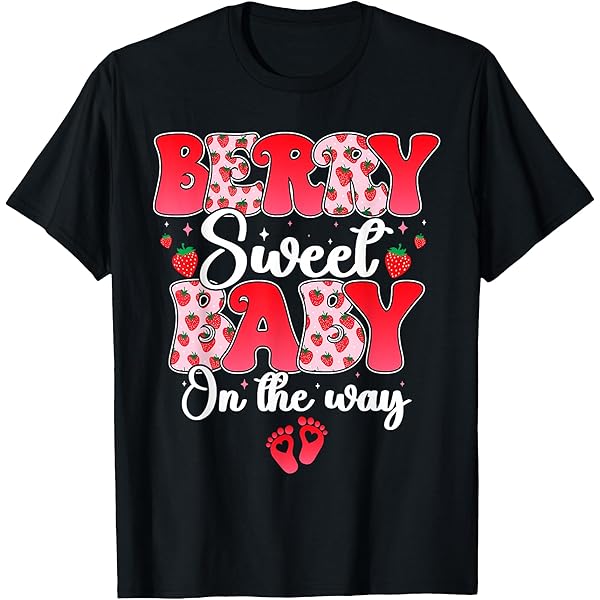 Amazon.com: Berry Sweet Baby On The Way Baby Shower Black Girl T