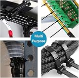 Oksdown 100 Pack Black Cable Ties 1020mm x 9.0mm Heavy Duty Nylon 80kg view 4
