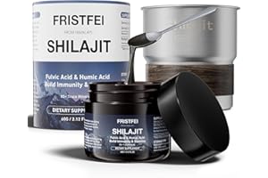 FRISTFEI Shilajit Pure Himalayan Organic Shilajit Resin - Gold Grade 100% Pure Shilajit for Men & Women | with Fulvic Acid & 85+ Trace Minerals, 60 Grams