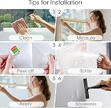 Lifetree Frosted Window Film Privacy Opaque 75x200 cm Non-Adhesive view 7