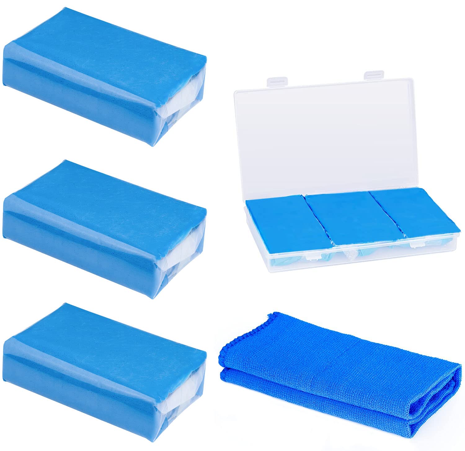 HENMI 3 Pack Cleaning Clay Professional Homogeneous Cleaning Clay for Removing Industrial Dust, Rust, Tar, Insect Remains and Other Stubborn Dirt