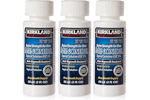 Kirkland Men Hair Loss Regrowth Revitalizes Hair Follicles 5% Minoxidil Topical Solution 3 Months Supply Size 3 X 2 Fl. Oz (60 Ml) Original