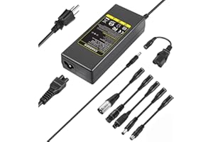 FUTUREBATT 42V 2A Scooter Charger for 36V Li-ion Battery Chargers for Razor/Jetson/Voyage, gotrax, ninebot Charger for 36V 10S Lithium Battery