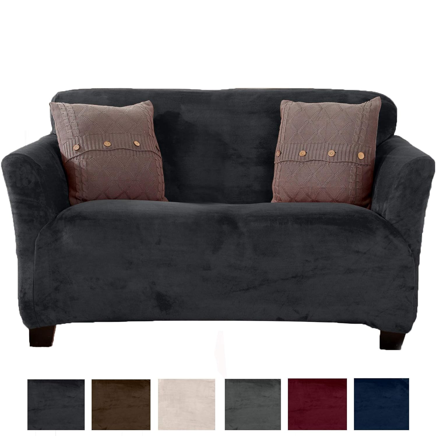 Best Surefit Gray 2 Seat Sofa Cover