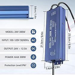 SUCIKORIO 24V 300W LED Power Supply Waterproof
