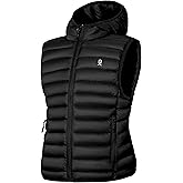 Little Donkey Andy Girls Winter Puffer Vest Packable Lightweight Faux-Down Hooded Sleeveless Jacket 6-14 Years