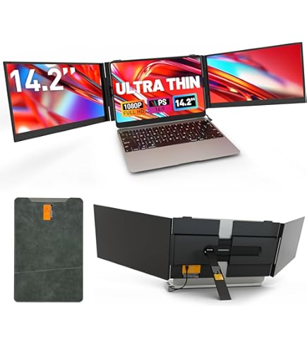 Amazon.com: JapanNext JN-TRI-IPS101HDR 2-Screen Mobile Display