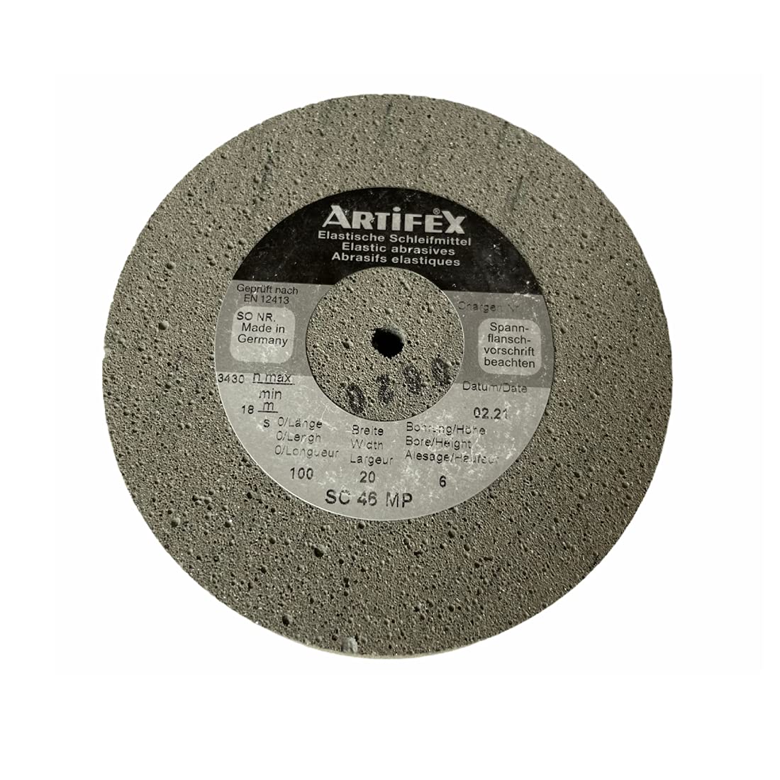 Artifex Elastic Abrasive Grinding Wheel Silicon Carbide SC 46 MP