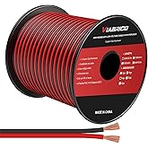 VIABRICO 14AWG 100FT Electrical Wire Cable 2 Conductors Red Black Cable Hookup LED Lighting Strips Flexible Wire Extension Co