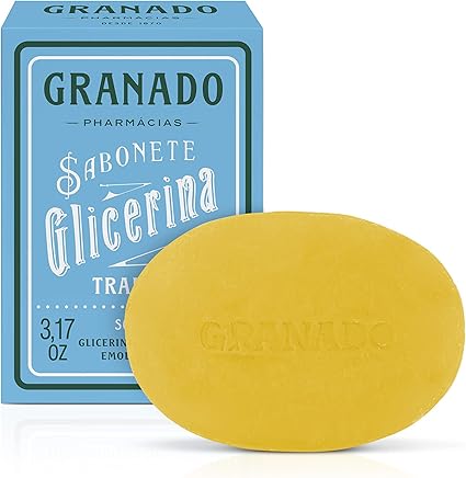 Sabonete Vegetal de Glicerina Tradicional, Granado, Amarelo, 90g