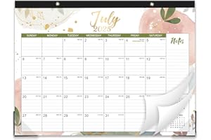 TERSUS 2025-2026 Desk Calendar - JUL 2025 - DEC 2026, 14.6" x 11.5" Desk Calendar 2025-2026, Desk Pad, Julian Date, Good for Work or Home Desk Organizing