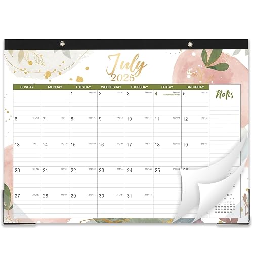 2025-2026 Desk Calendar - JUL 2025 - DEC 2026, 14.6" x 11.5" Desk ...