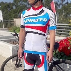 sponeed Men's Bike Shirt and Shorts Set Bicycle