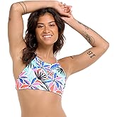 Body Glove Womens Alesha High Neck Bikini Top Swimsuit with Adjustable 2-Way Back Detail