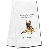 German Shepherd Dish Towels - Soft, Highly Absorbent - Reusable, Quick Drying - 100% Natural Cotton - Perfect for Pet Lovers