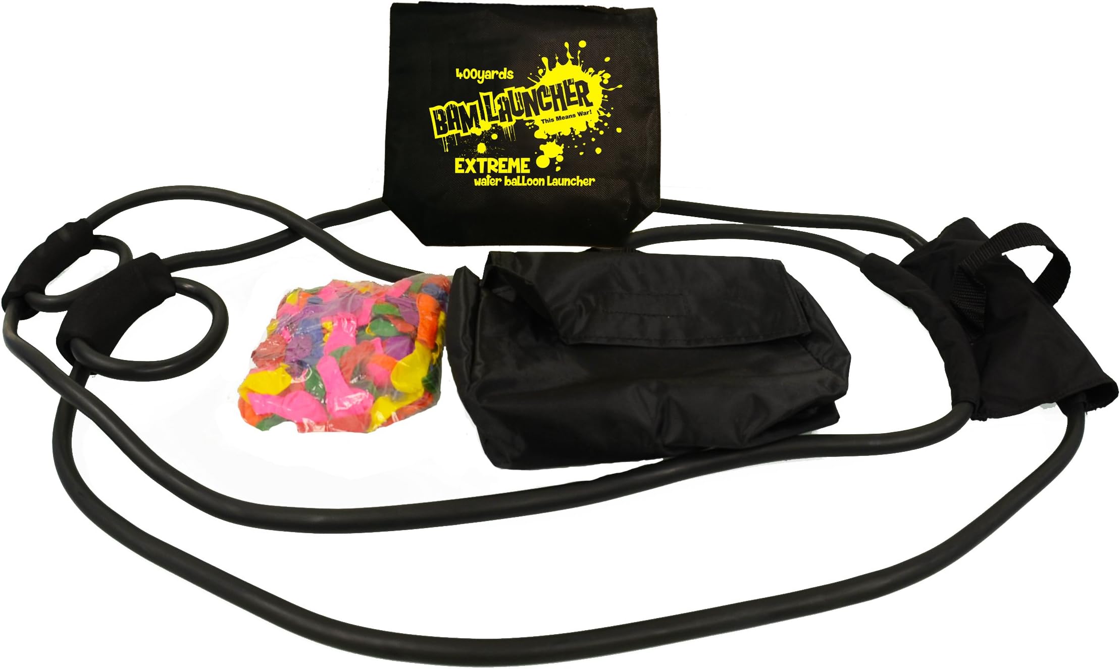 Bam Launcher- 400 Yard Water Balloon - Up to 600 Yards - Launcher Slingshot - Free Balloons Included