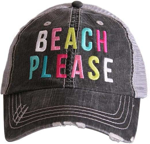 grey distressed hat