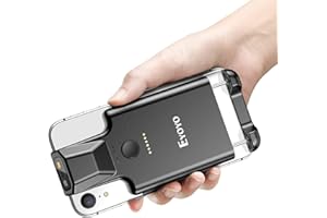 Eyoyo Upgraded QR Code Scanner Bluetooth Android Barcode Scanner, Portable Back Clip Wireless 1D 2D UPC ISBN Inventory Barcode Reader PDF417 Data Matrix Code Compatible with iPhone, Android Phone