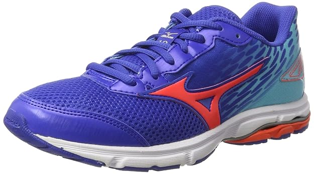 Mizuno Mädchen Wave Rider 19 Jr Laufschuhe blau 38 2/3 EU