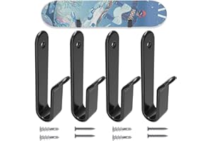 FOROIRON Horizontal Snowboard Wall Mount Clips - Snowboard Wall Rack Storage and Display for Room, Garage