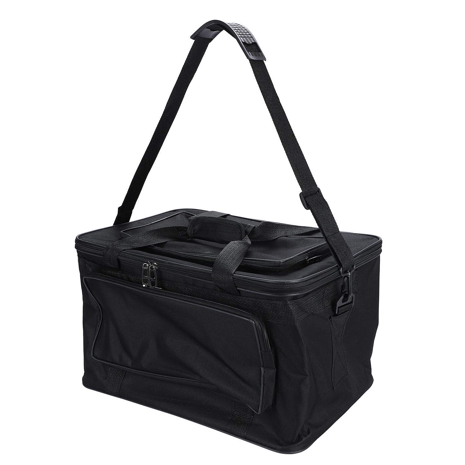 ITODA Large Art Supply Carrier Bags Waterproof Art Tool Bag Messenger Bag Organizer Craft Storage Tote Bag Case Carry-All Box with Handle Shoulder Strap for Palette Paints Brushes Pen Pencil Book