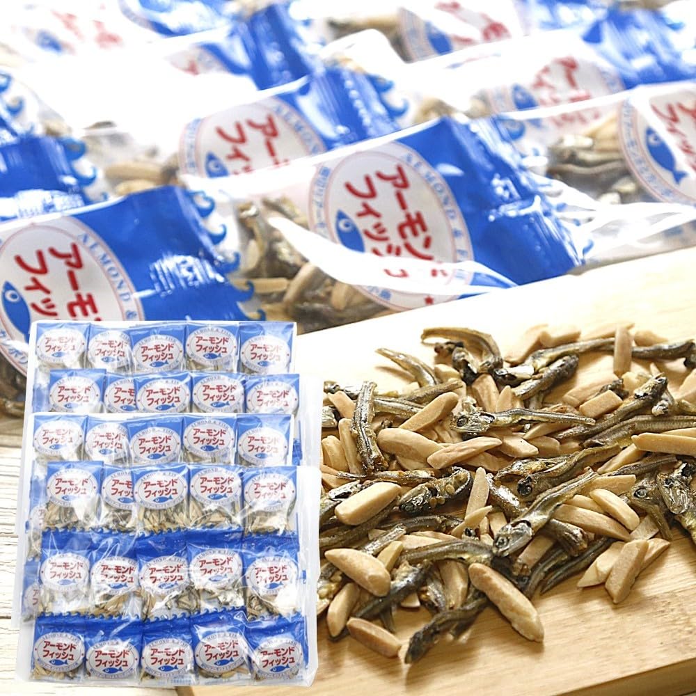 アーモンドフィッシュ 6g×100袋 アーモンド小魚 小魚アーモンド 小袋 無添加 給食用 国産 小魚 カルシウム 小魚アーモンド こざかな お菓子 おつまみ 個包装 小分け の商品画像