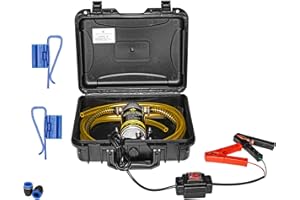 MILADO Portable Oil Change Extractor Pump, 12V 100W Electric Engine Oil Pump, Fluid Transfer Pump for Engine/Transmission/Gear Oil, Suitable for Boat, Car, Truck, Motorcycle, Lawnmower