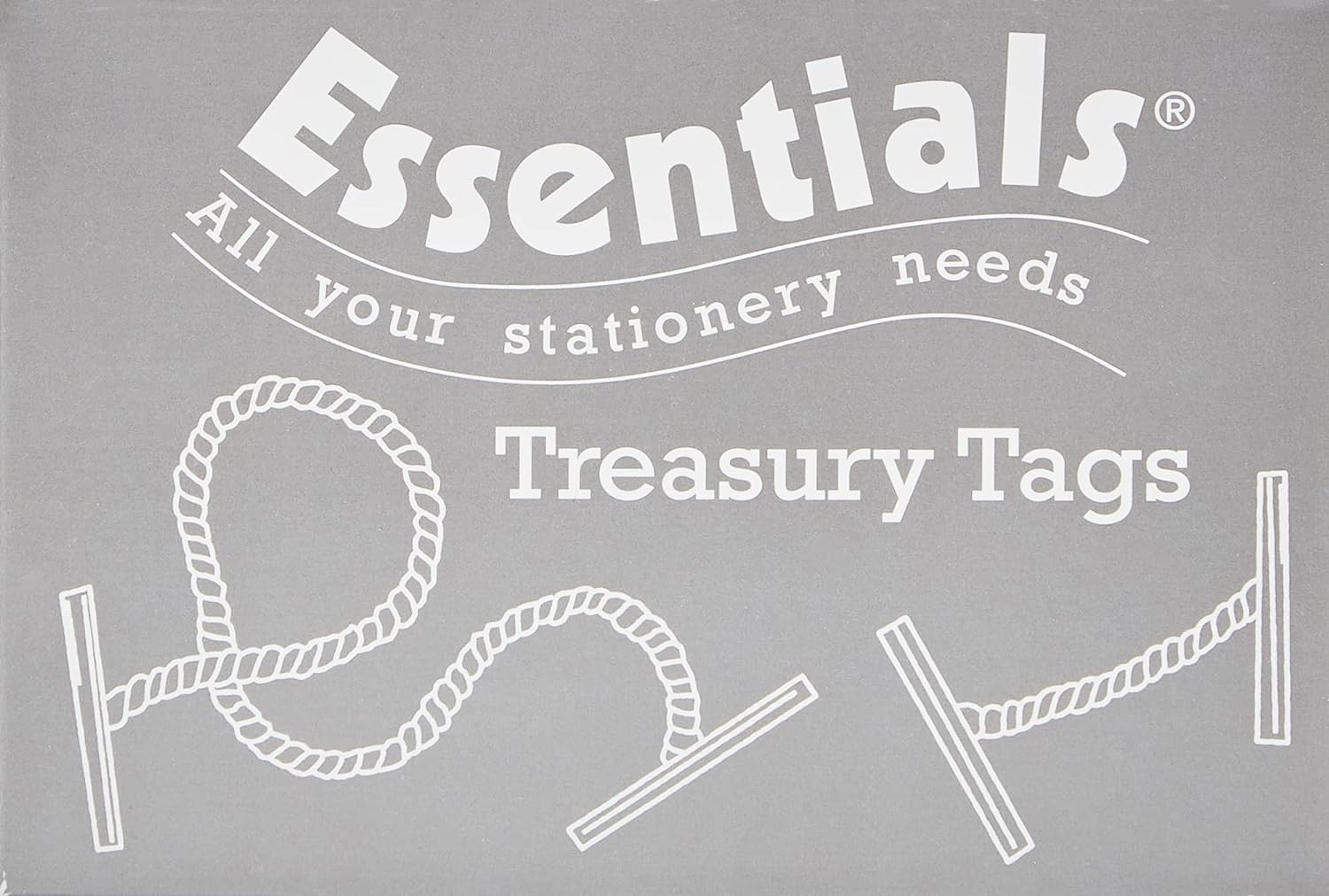 Essentials 27101 51mm Treasury Tags (Approx 100),Green