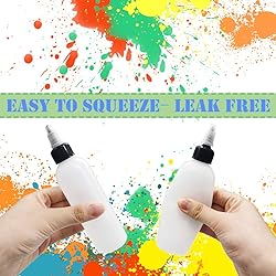 Muiyaneq 20 Pack 4oz/120ml Plastic Boston Squeeze
