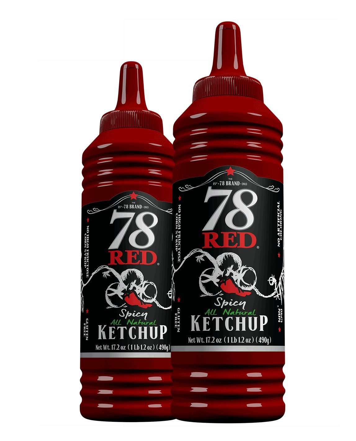 78 Red Ketchup All Natural Original 490g Grocery