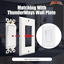 ThunderWay Single Pole Decorator Wall Light Switch