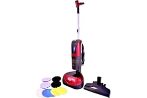 Ewbank EPV1100 4-in-1 Floor Cleaner, Scrubber, Polisher and Vacuum, Red Finish, 23-Foot Power Cord