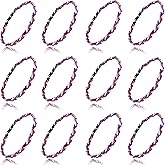 Gdlpengru 12 Pack Baseball Necklace 18inch, Three Braided Tornado Rope Design Baseball Necklace, Team Gift Party Favors, Sports Parties for Baseball Funs