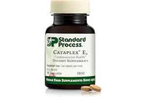 STANDARD PROCESS INC. Standard Process Cataplex E2 - Vitamin E & Selenium Supplement for Cardiovascular & Cellular Health - Antioxidant Support for Heart Health - Non-Dairy & Non-Soy - 90 Tablets