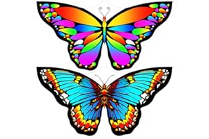LANRUI New Butterfly Kites for Kids & Adults,Easy to Fly Kite,Best Kite for Beginners,Kites for Kids Age 4-8,Large Beach Kite
