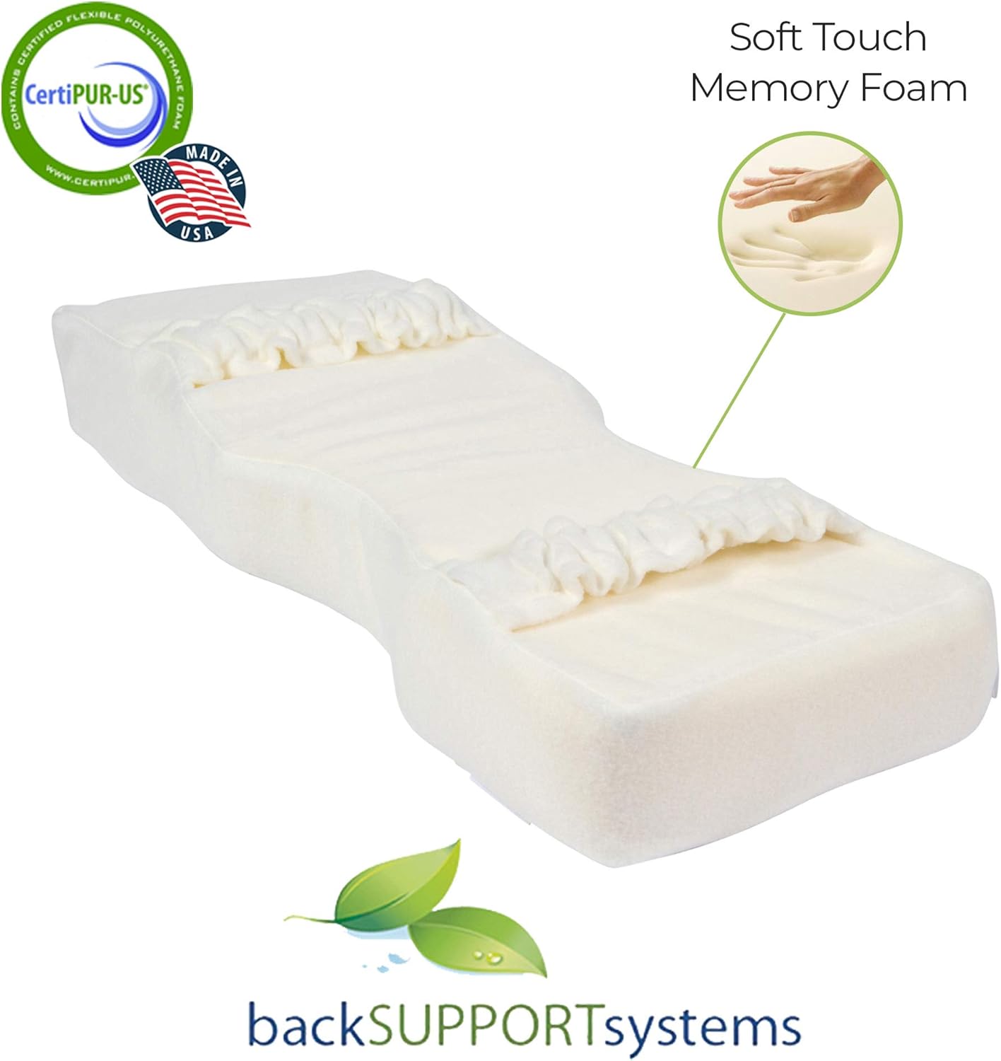 Back Support Systems Knee-T Leg Pillow Patented - Medical Grade High Density Foam Knee Pillow for Sleeping, Back Pain Relief, Hip and Sciatica Pain, Side Sleepers: Home & Kitchen