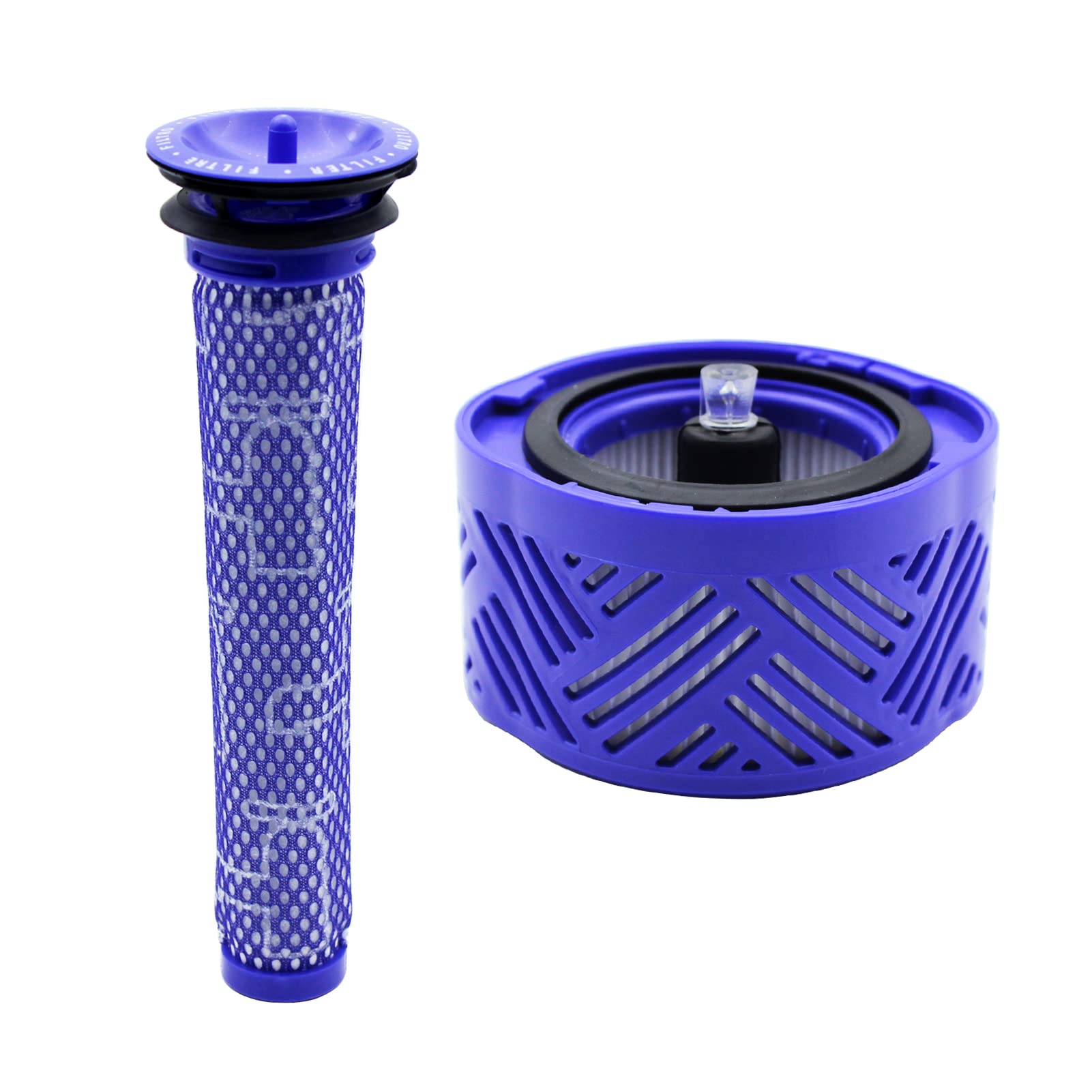 KENSHIRE Vacuum V6 post filter compatible with Dyson V6 HEPA filters Absolute Animal Motorhead filters replacement parts 2 pack