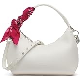 DKNY Women's Imma Crossbody Bag With Logo Keychain and Tie Scarf