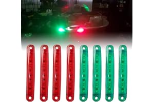 UCINNOVATE 8Pcs Boat Navigation Lights, Stern Lights for Boats, Marine Led Strip Lights for Boat Lights Bow and Stern for For
