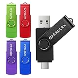 GARRULAX USB Flash Drive, 16GB 2 in 1 OTG Type C