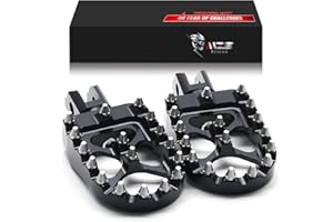 MZS Motorcycle Front Foot Pegs, 2018-2024 Adjustable Footpegs Rest Pedal Accessories Black Compatible with Softail Slim Lower Rider Street Bob Fat Bob Boy Sport Glide Heritage Breakout RA1250 RH1250S