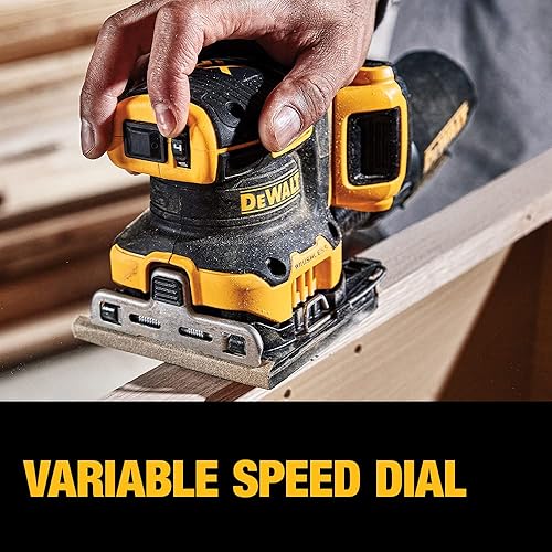DEWALT DCW200D1 20V MAX XR Cordless 1/4 Sheet Variable Speed