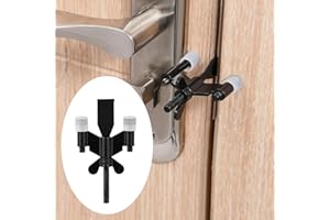 NEWLAKING Portable Door Lock Upgraded Stoppers, Hotel Doors Locks for Travelers Safety Locker Jammer Security Devices from Rooms Inside Travel Home Apartment Bedrooms Essentials Reinforcement for Women