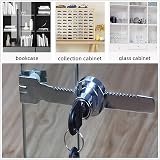 efbock Reptile Vivarium Lock with 2 Keys Sliding Door Cabinet Lock view 2