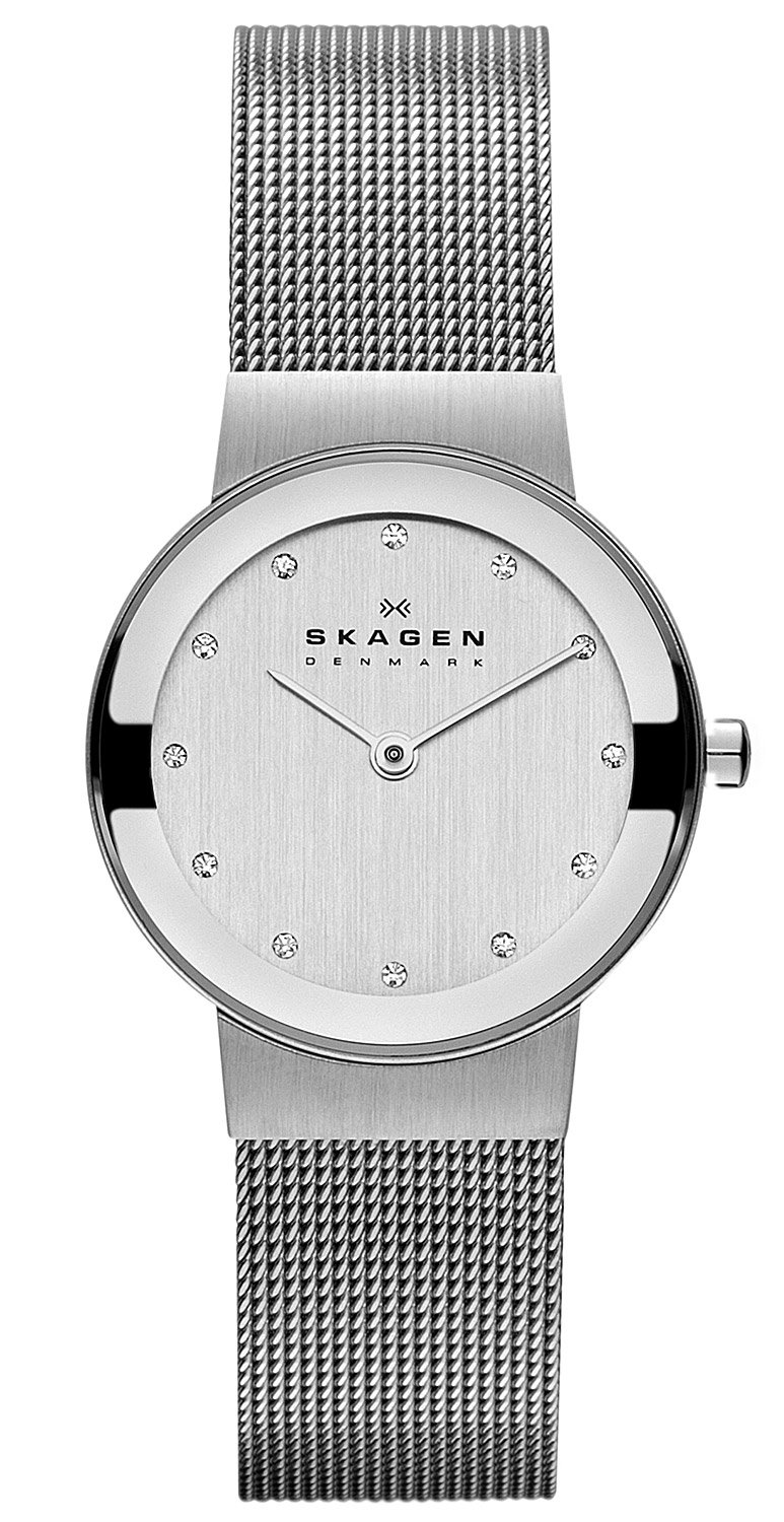 Skagen Watch for Women Freja Lille, Two Hand Movement, 26 mm Silver Stainless Steel Case with a Stainless Steel Mesh Strap, 358SSSD — image 1