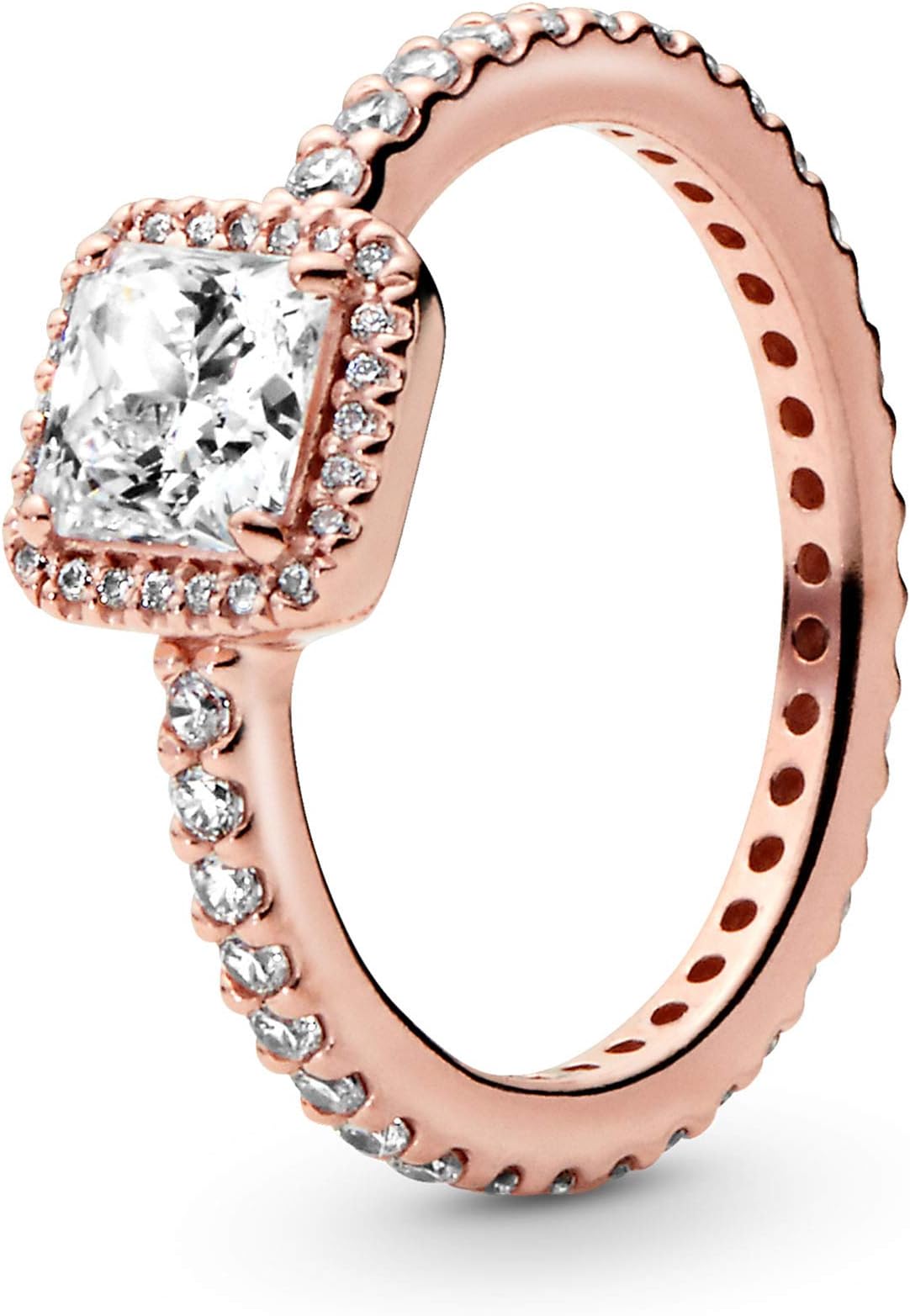 190947CZ Women's Ring 925 Silver Zirconia White Timeless Elegance