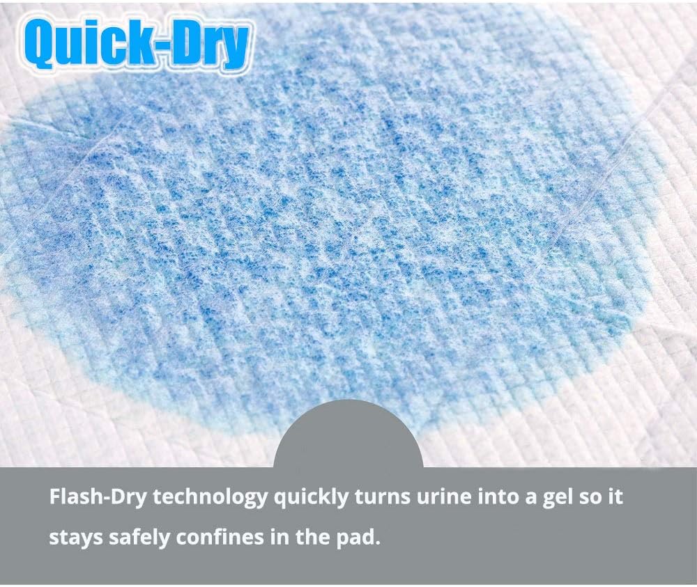 Disposable Bed Pads 32” x 36” Incontinence Pads Heavy Absorbency Underpads Waterproof 5-Layer Protection as Bed Protectors and Pee Pads (36x32 Inch (Pack of 50)): Health & Personal Care