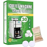 Coffee Machine Cleaner Tablets, Descaling & Deodorizing for All Coffee Makers, Espresso Machines, Odor Eliminator Tablets Ind